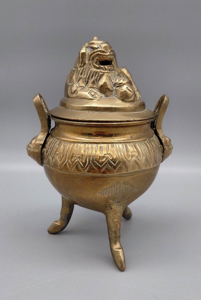 Vintage Aziatische Wierookbrander (Messing / Brons), Antiek en Kunst, Ophalen of Verzenden