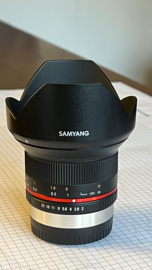 Samyang 12mm f/2.0 NCS CS (Fuji X), Audio, Tv en Foto, Fotografie | Lenzen en Objectieven, Ophalen of Verzenden, Zo goed als nieuw