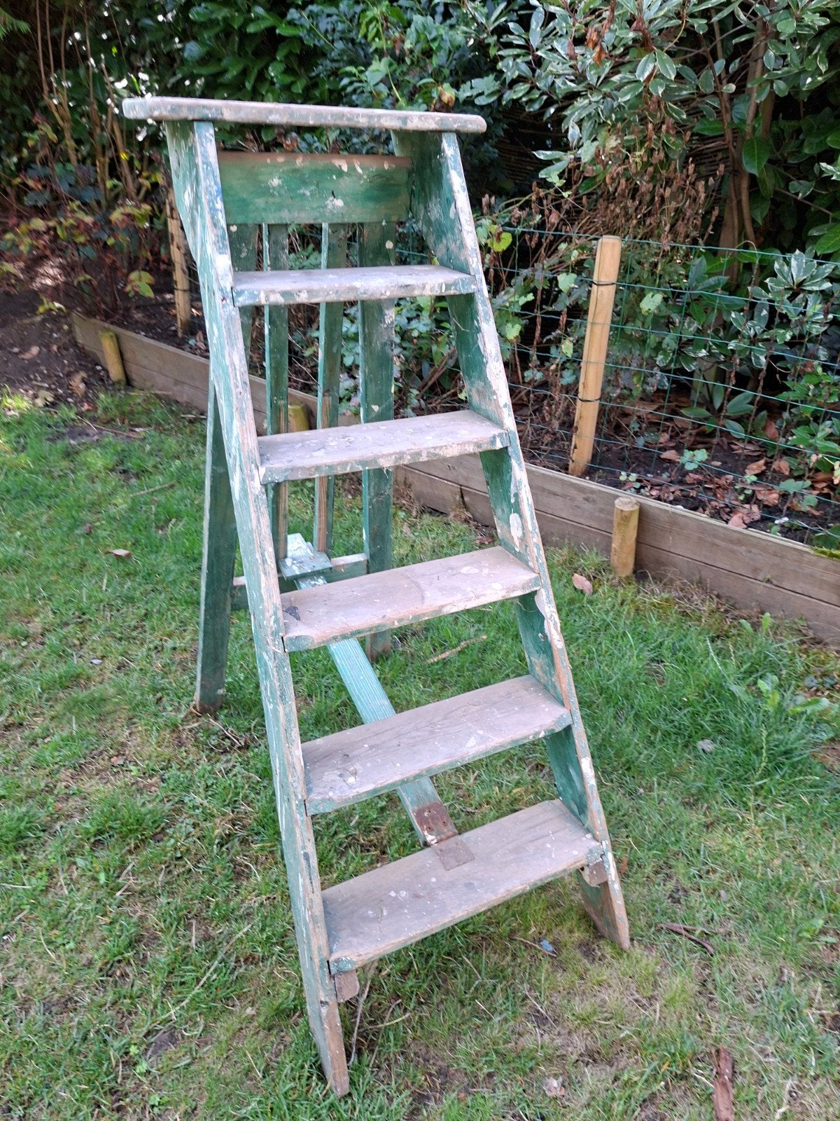 Oude schilders trap - Decoratieve houten trap, Doe-het-zelf en Verbouw, Ladders en Trappen, Ophalen, Gebruikt, Trap, Minder dan 2 meter