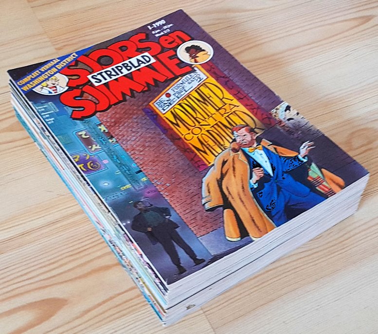SJORS & SJIMMIE STRIPBLAD – jaargang 1990, Meerdere stripboeken, Ophalen of Verzenden, Gelezen