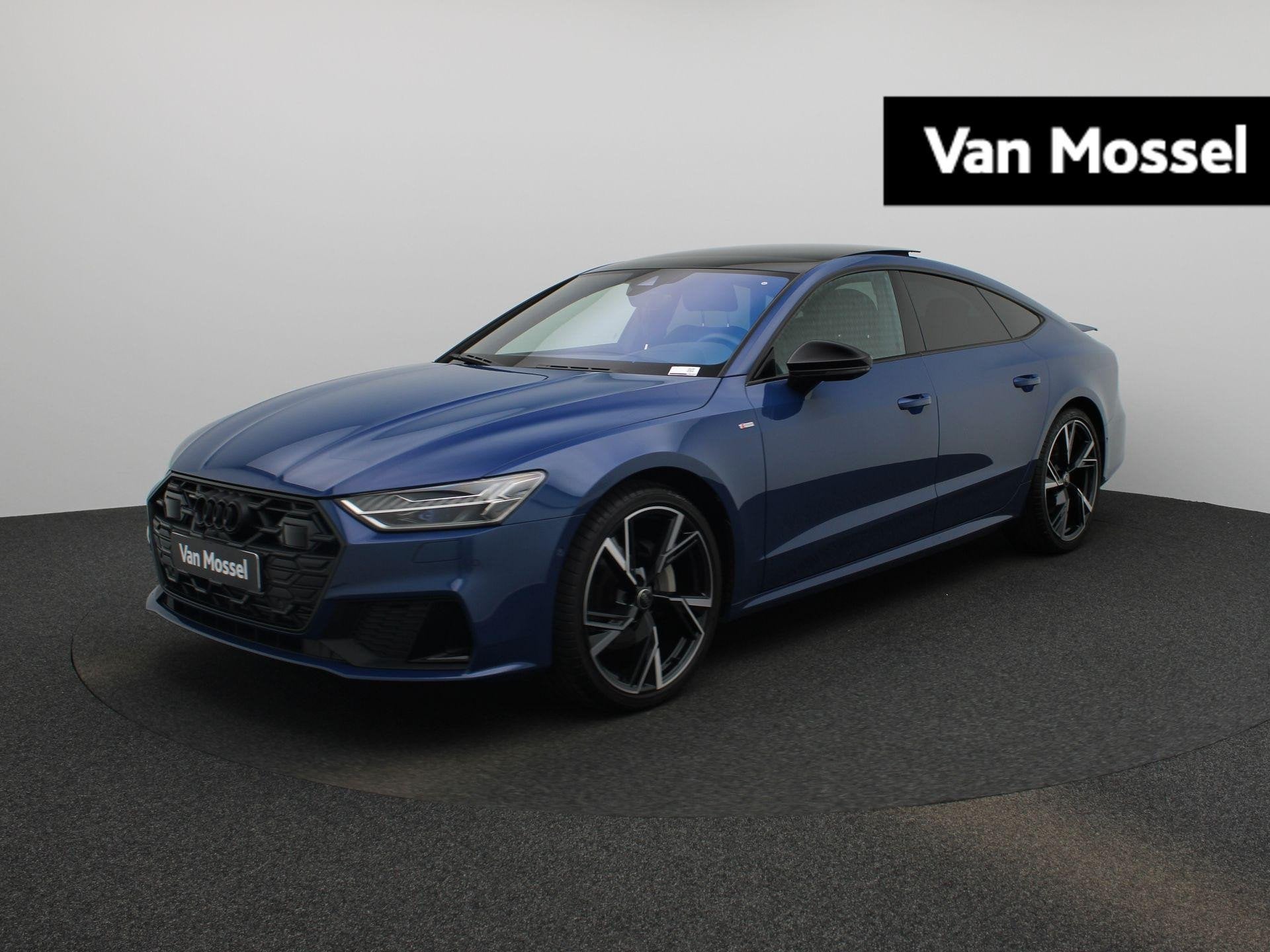 Audi A7 Sportback 45 TFSI quattro 265 PK | S-line | Automaat, Auto's, 12 maanden, Gebruikt, 4 cilinders, Blauw