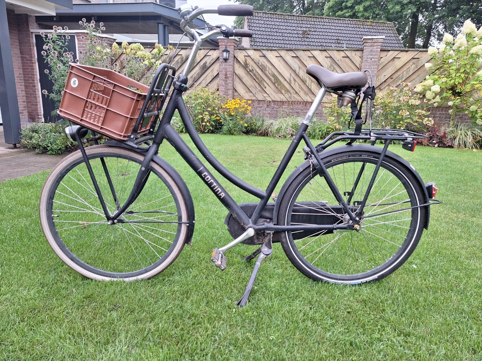 Cortina fiets met 3 versnellingen, Terugtraprem, Gebruikt, Versnellingen, 56 cm of meer