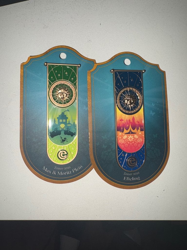 Efteling zomerpins, Ophalen, Nieuw, Button of Speldje