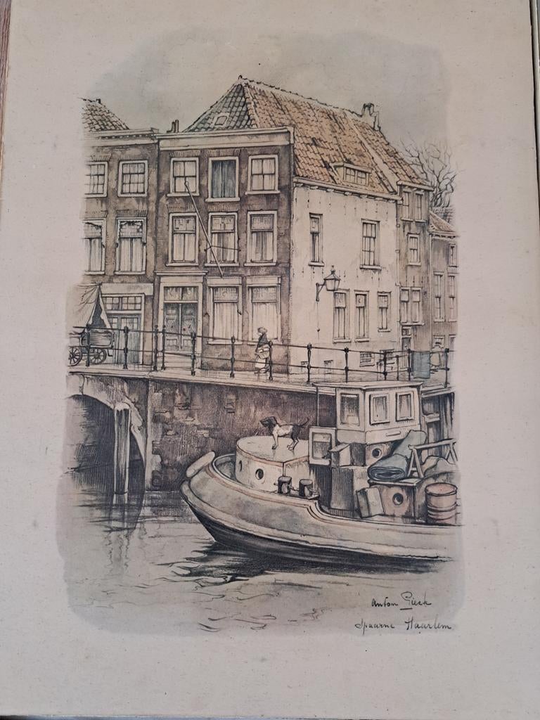 Ets van Anton Pieck, Spaarne Haarlem, Ophalen