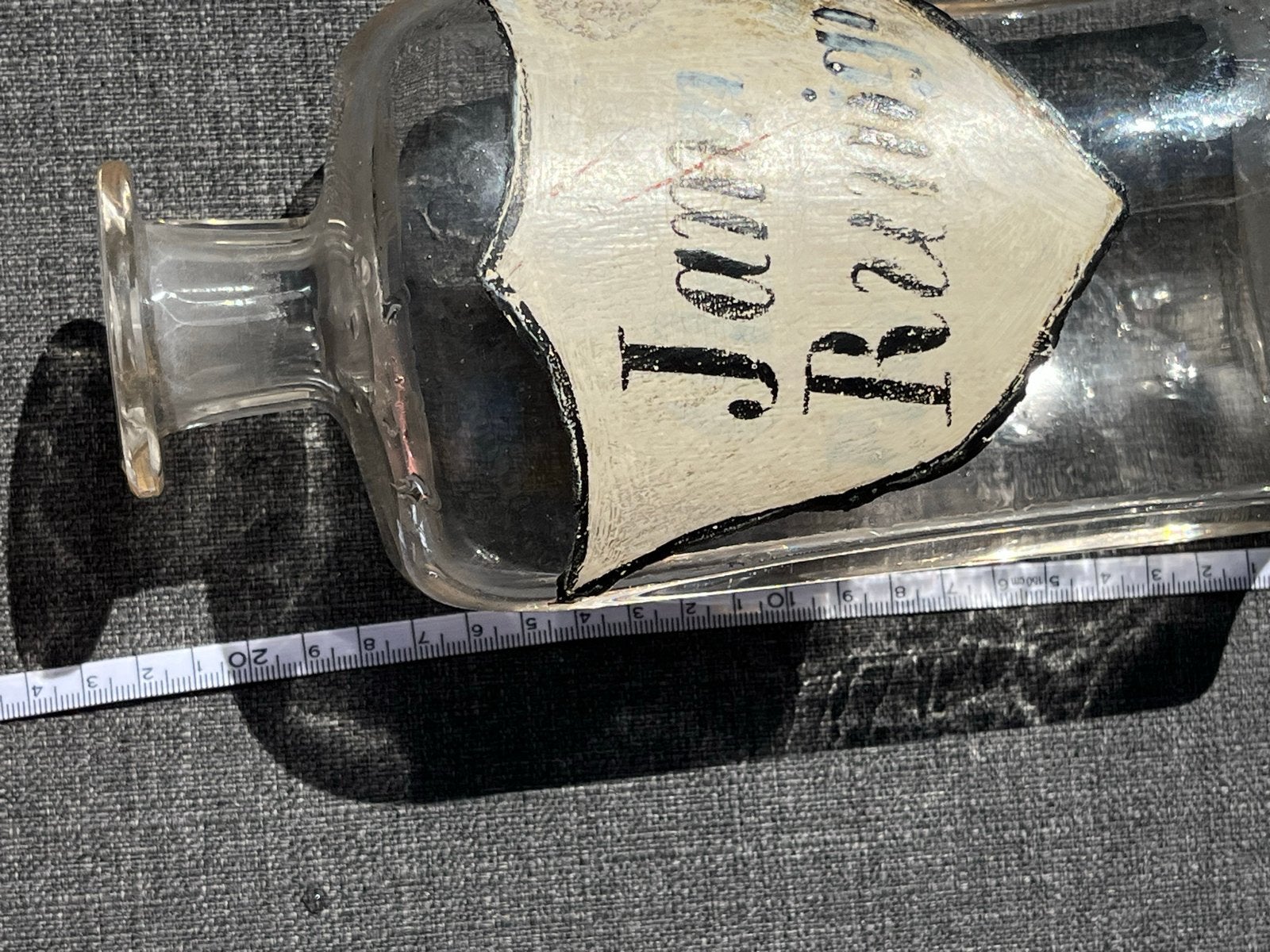 Antieke glazen apothekers fles, Antiek en Kunst, Ophalen of Verzenden