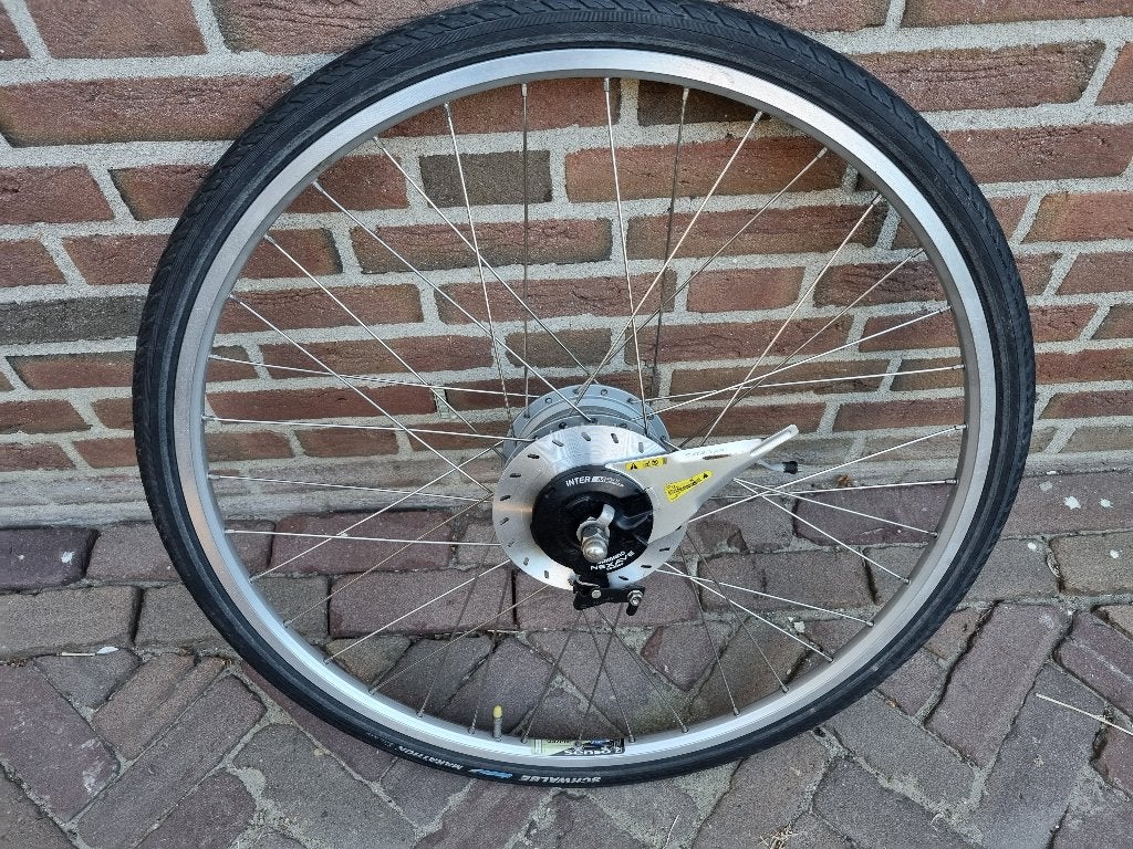 Voorwielmotor Gazelle Innergy met goede Schwalbe band, Gebruikt, Ophalen of Verzenden, Gazelle, Elektrische fiets