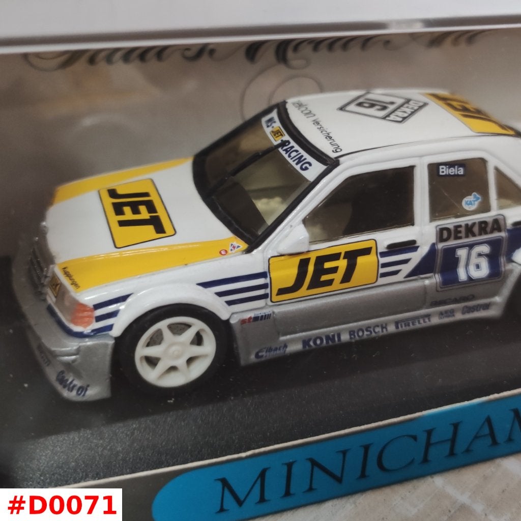 Mercedes-Benz 190 E EVO 1 MS-JET DTM 1990 Biela MiniChamps, Ophalen of Verzenden, Zo goed als nieuw, Auto, MiniChamps