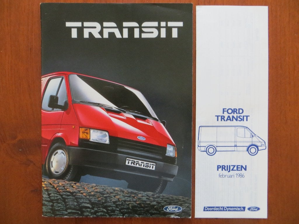 Ford Transit (nov. 1985) met bijlage: prijslijst, Verzenden, Nieuw, Ford