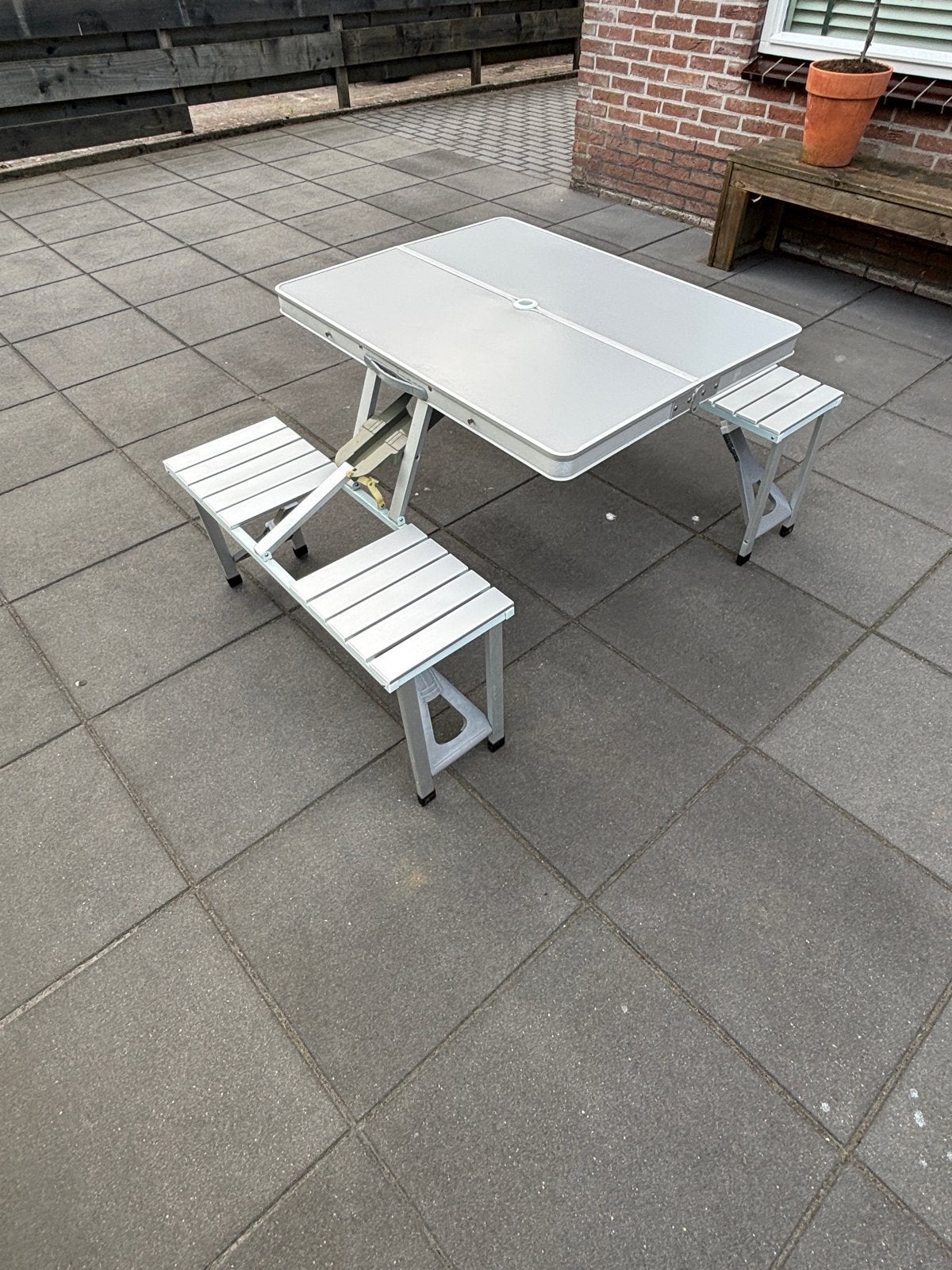 Camping picknicktafel voor kinderen, Caravans en Kamperen, Kampeermeubelen, Gebruikt, Campingtafel, Ophalen