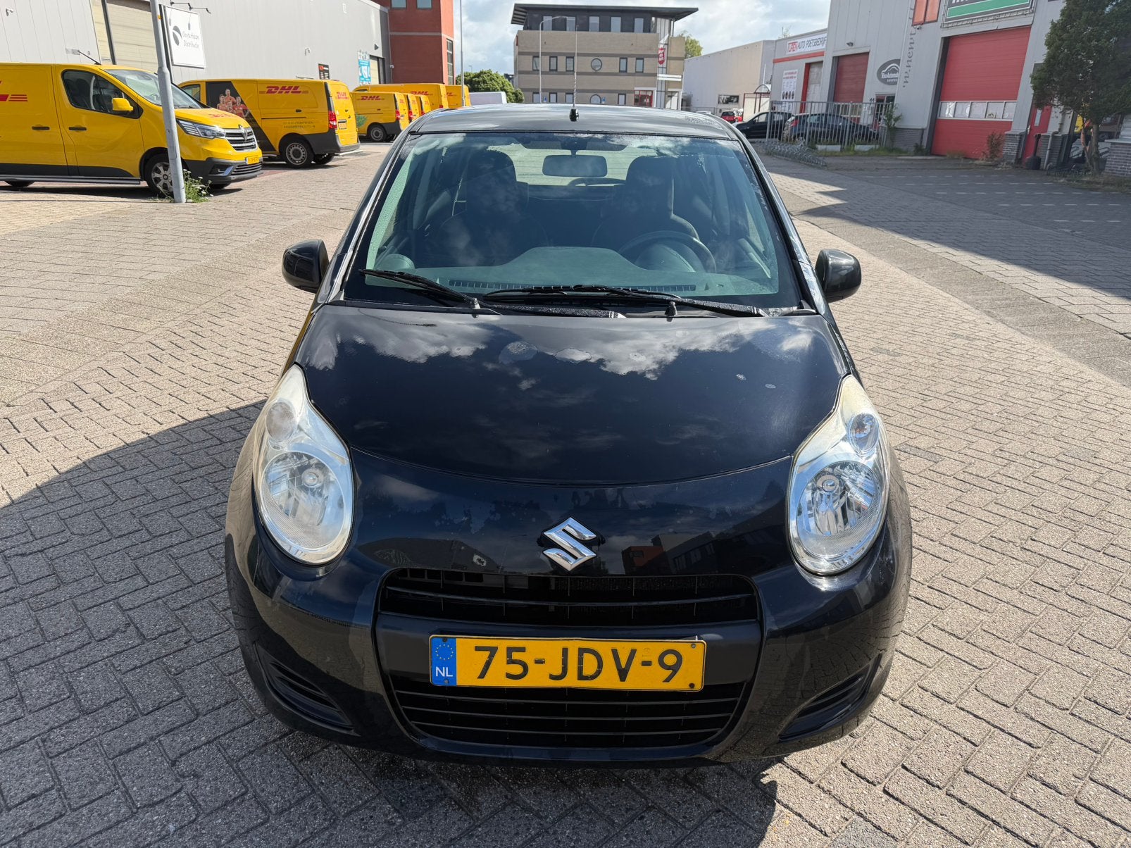 Suzuki Alto 1.0 2009 Zwart, Voorwielaandrijving, Stof, 4 stoelen, Origineel Nederlands