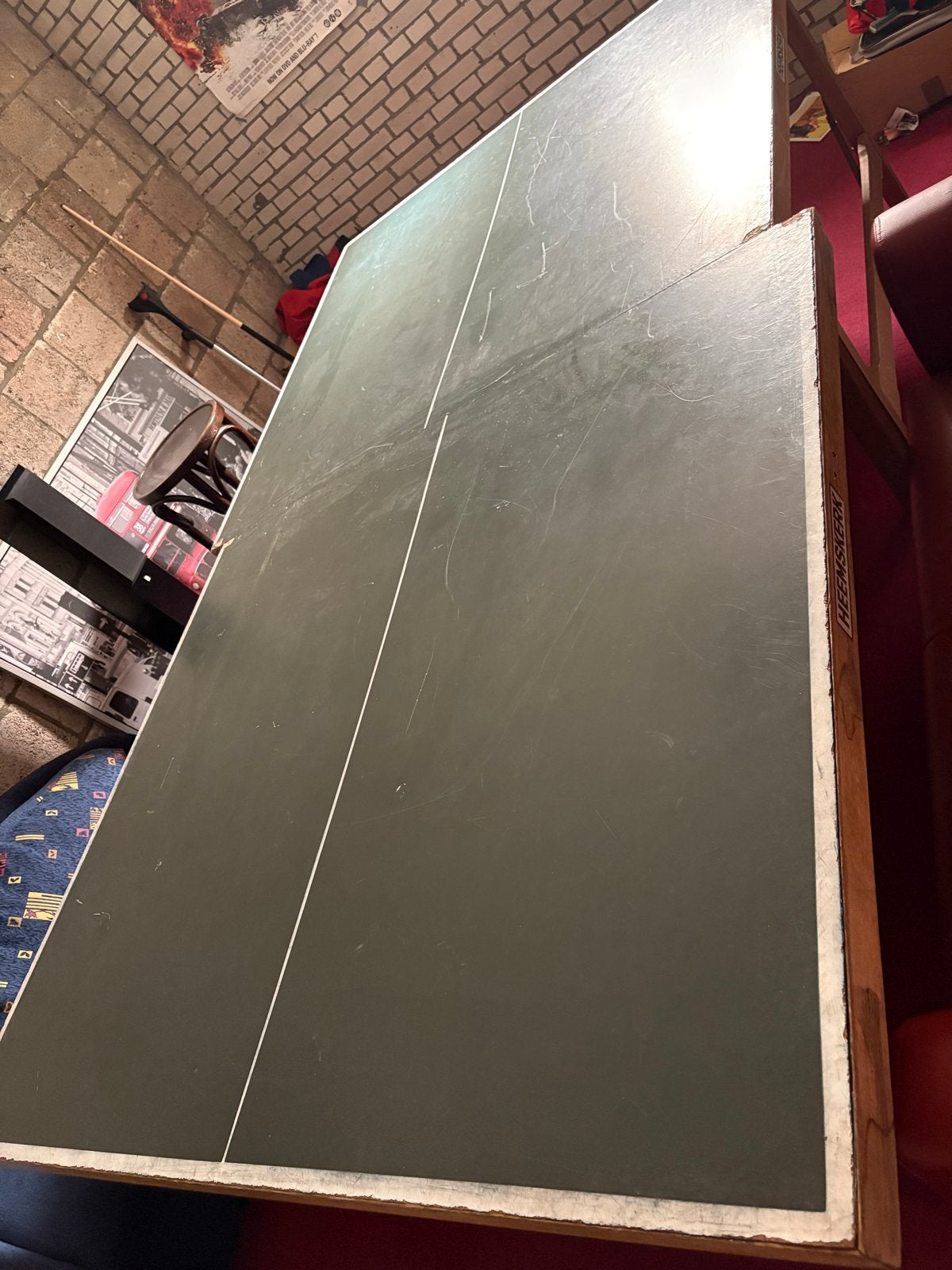 Heemskerk Tafeltennistafel - Gebruikt, Ophalen of Verzenden, Gebruikt, Tafel Indoor