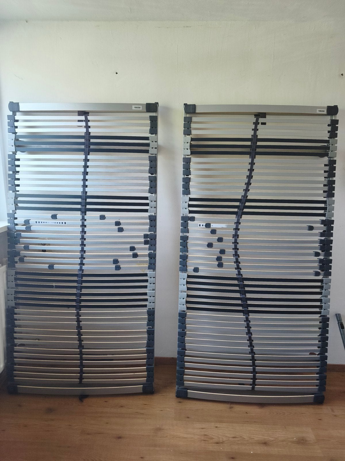 Lattenbodems 2x 100x200 cm - verstelbaar, Ophalen, Tweepersoons, Bedbodem, 200 cm