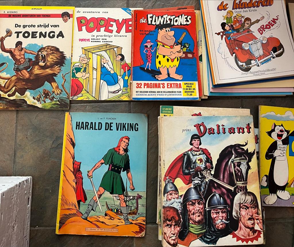 Grote collectie vintage stripboeken (ca. 30 stuks), Meerdere stripboeken, Ophalen of Verzenden, Gelezen