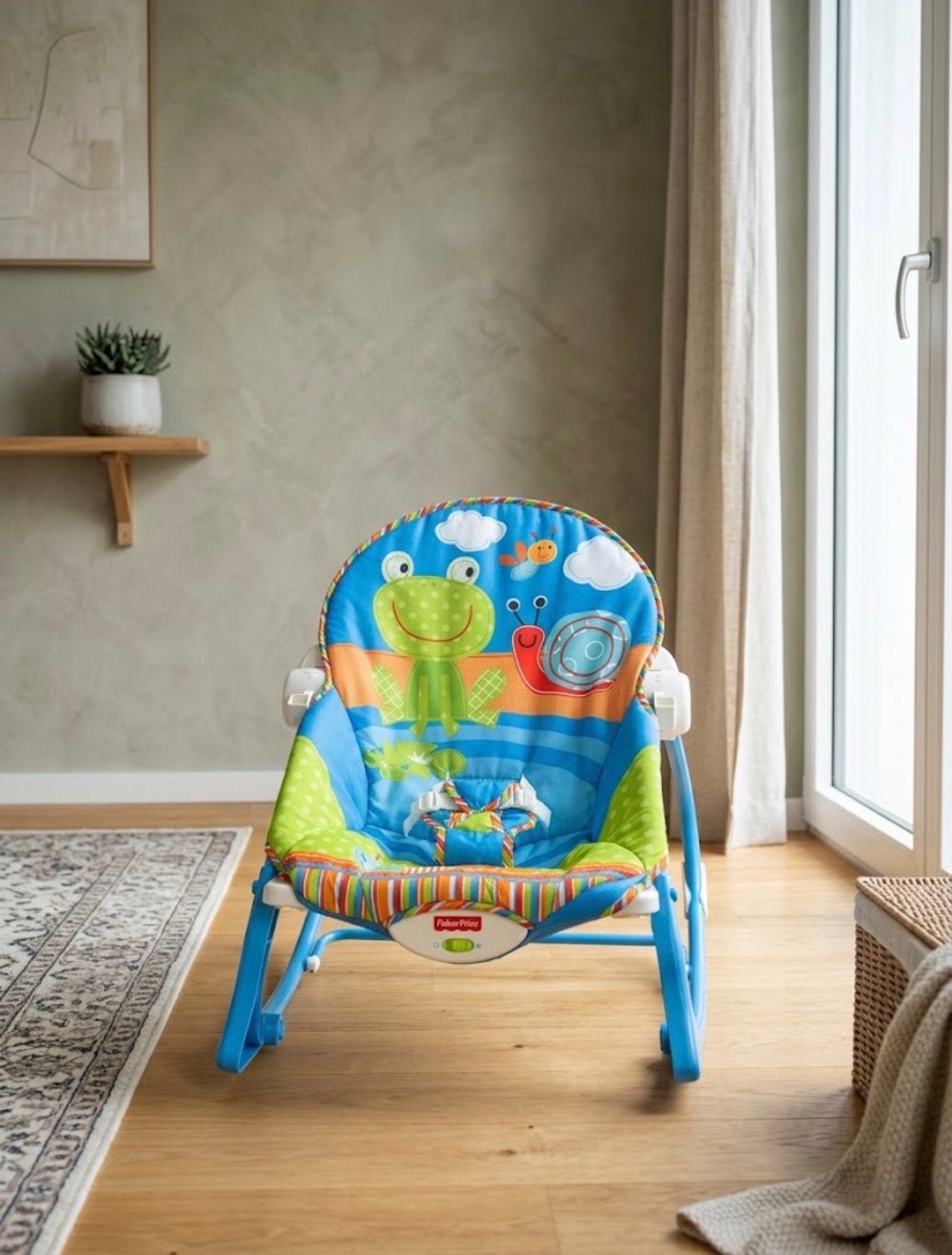 Fisher-Price Wipstoeltje / Baby Rocker (met trilfunctie), Ophalen, Zo goed als nieuw, Stoel(en)