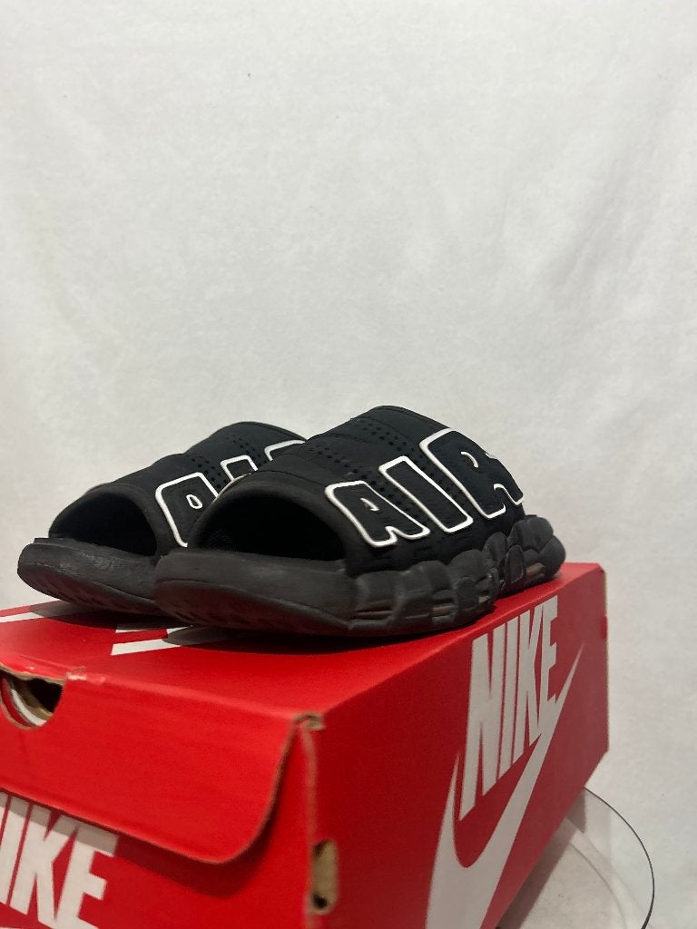 Maat 45 - Nike Air More Uptempo Slide Black Grey Sole, Slippers, Verzenden, Zwart, Nike