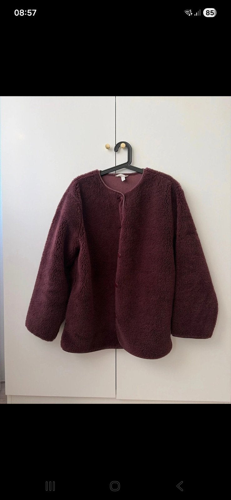 H&M Teddy jas, Kleding | Dames, Jassen | Winter, H&M, Beige, Maat 42/44 (L), Ophalen of Verzenden