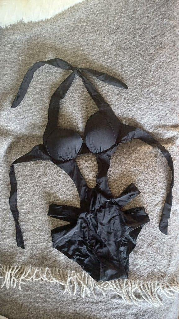 sexy body of badpak monokini kleur zwart maat M, Verzenden, Zwart, Nieuw, Badpak