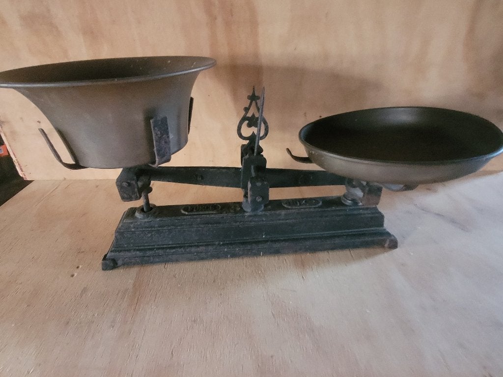 Antieke koperen Weegschaal, Antiek en Kunst, Antiek | Koper en Brons, Ophalen, Koper