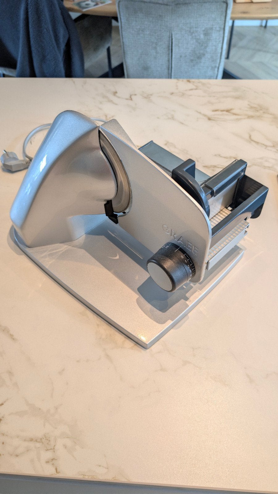 Graef snijmachine C180 - Perfecte conditie, Zilver, Ophalen of Verzenden, Zo goed als nieuw, Metaal