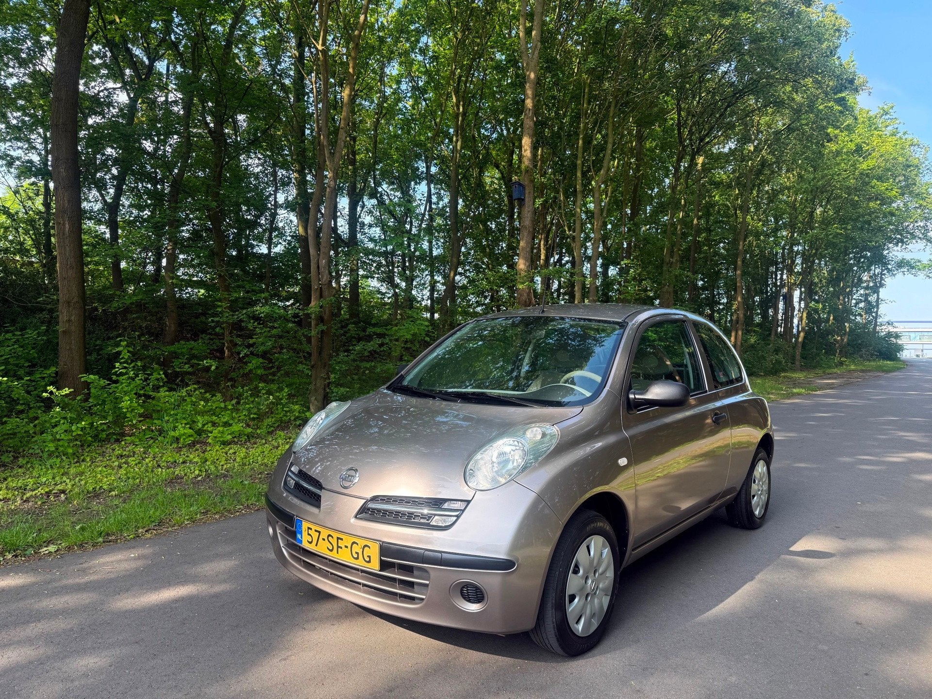 Nissan Micra 1.2 Pure, Nwe APK! Slechts 135536KM!, Gebruikt, 4 cilinders, Bruin, Elektrische ramen