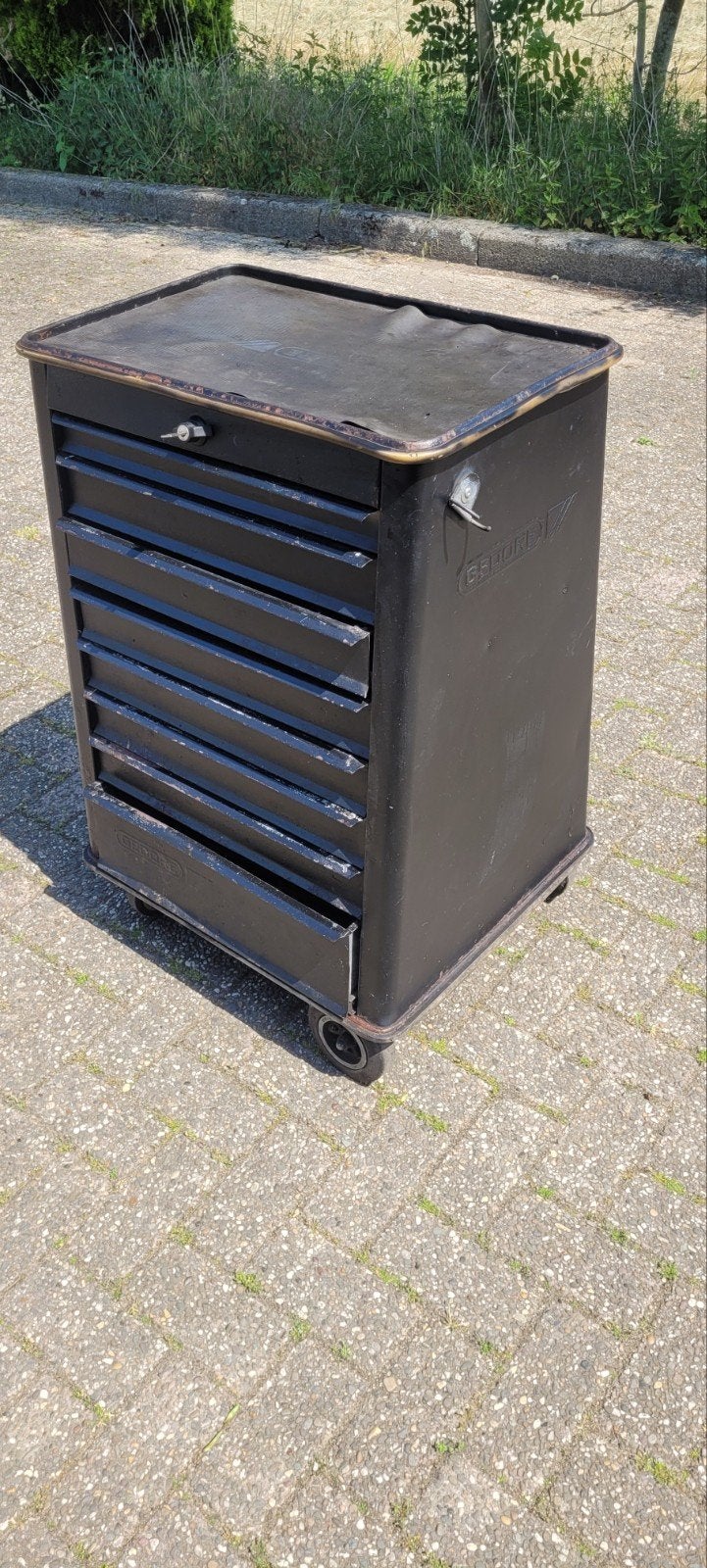 Gedore Gereedschapswagen met Lades en Wielen, Ophalen, Gebruikt