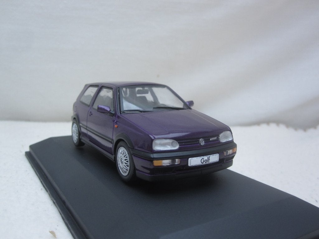 VW Golf Mk3 VR6 1994 paars metallic 1:43 Solido, Hobby en Vrije tijd, Ophalen of Verzenden, Nieuw, Auto, Solido