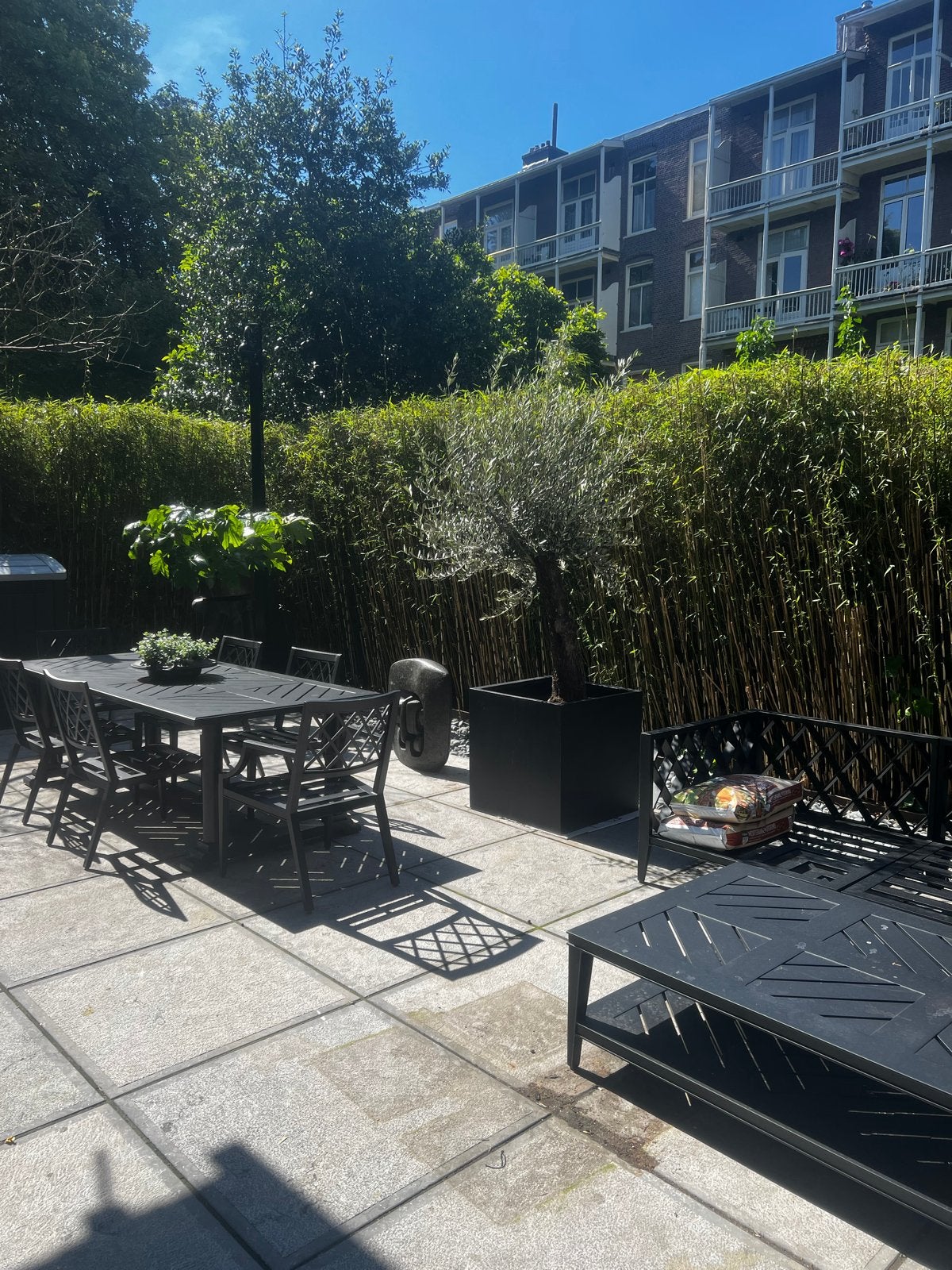 Moderne Zwarte Aluminium Tuinset en Loungeset eicholtz, Tuin en Terras, Ophalen, Gebruikt, Meer dan 8 zitplaatsen, Aluminium
