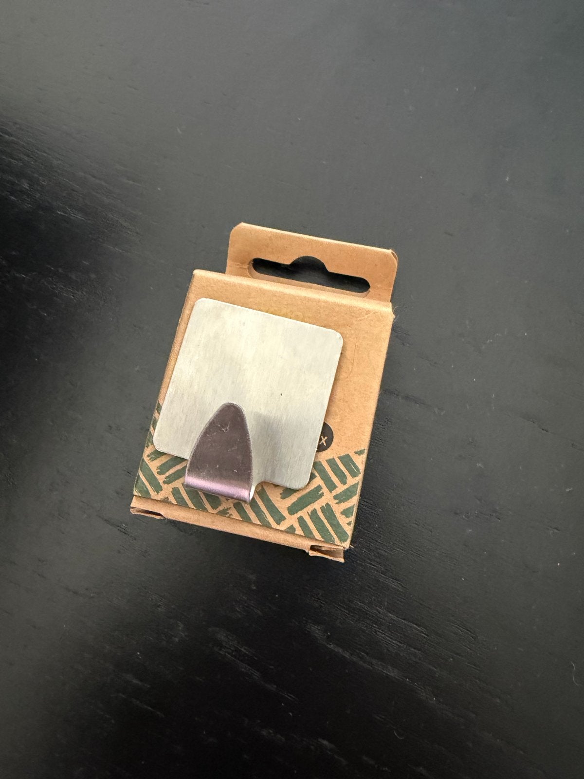 Metalen zelfklevende haak - Nieuw in verpakking, Ophalen, Nieuw, Zilver, Metaal