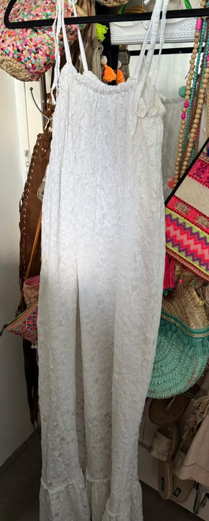 Ibiza boho witte jurk, Wit, Nieuw, Ophalen of Verzenden, Maat 36 (S)