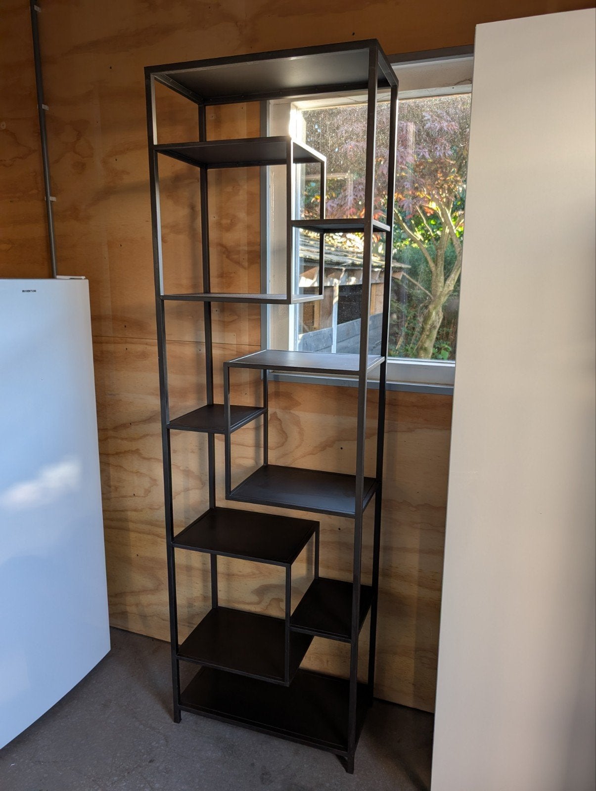 Metalen kast, Huis en Inrichting, Kasten | Wandmeubels, Ophalen, Zo goed als nieuw, Minder dan 150 cm, Metaal