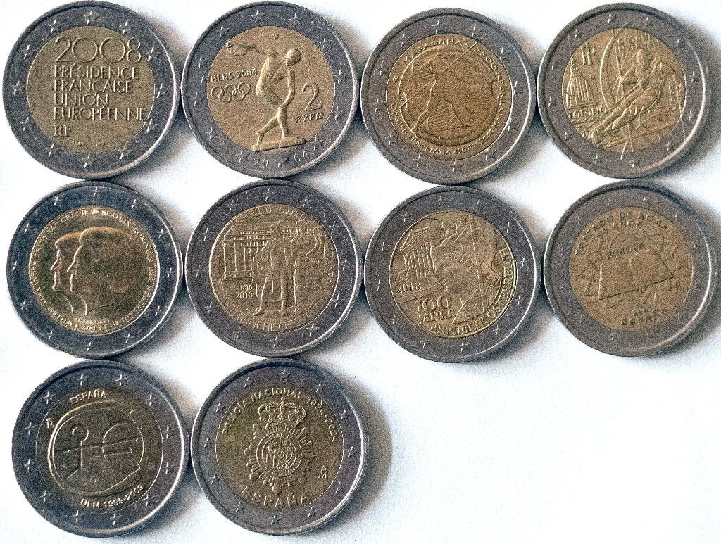 Diverse bijzondere euro munten (1)  , Postzegels en Munten, Verzenden, 2 euro, Losse munt