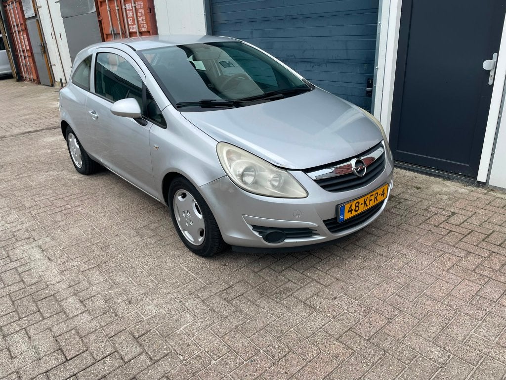 Opel Corsa 1.4-16V Business 2009 Grijs 3Drs | Airco | Cruise, Auto's, Opel, Voorwielaandrijving, Stof, Zwart, 4 cilinders