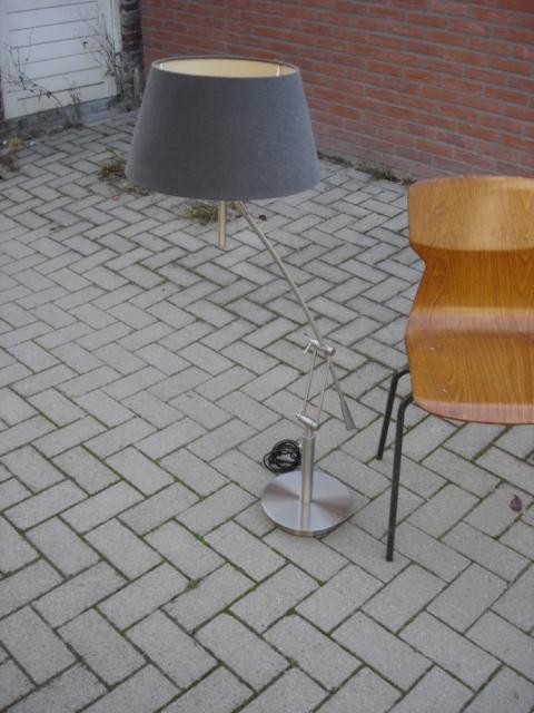 Prachtige zeer grote tafel -/ vloerlamp [ Sompex ], Ophalen, Zo goed als nieuw, Stof, 150 tot 200 cm