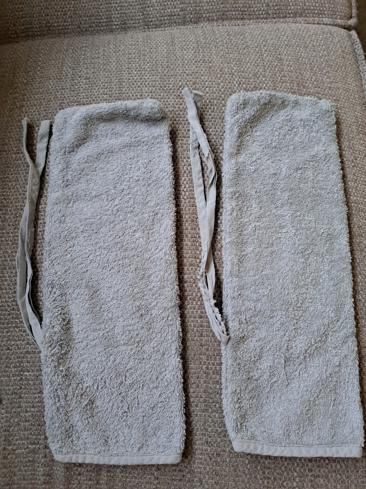 Kruikenzak 2x badstof grijs, Ophalen of Verzenden