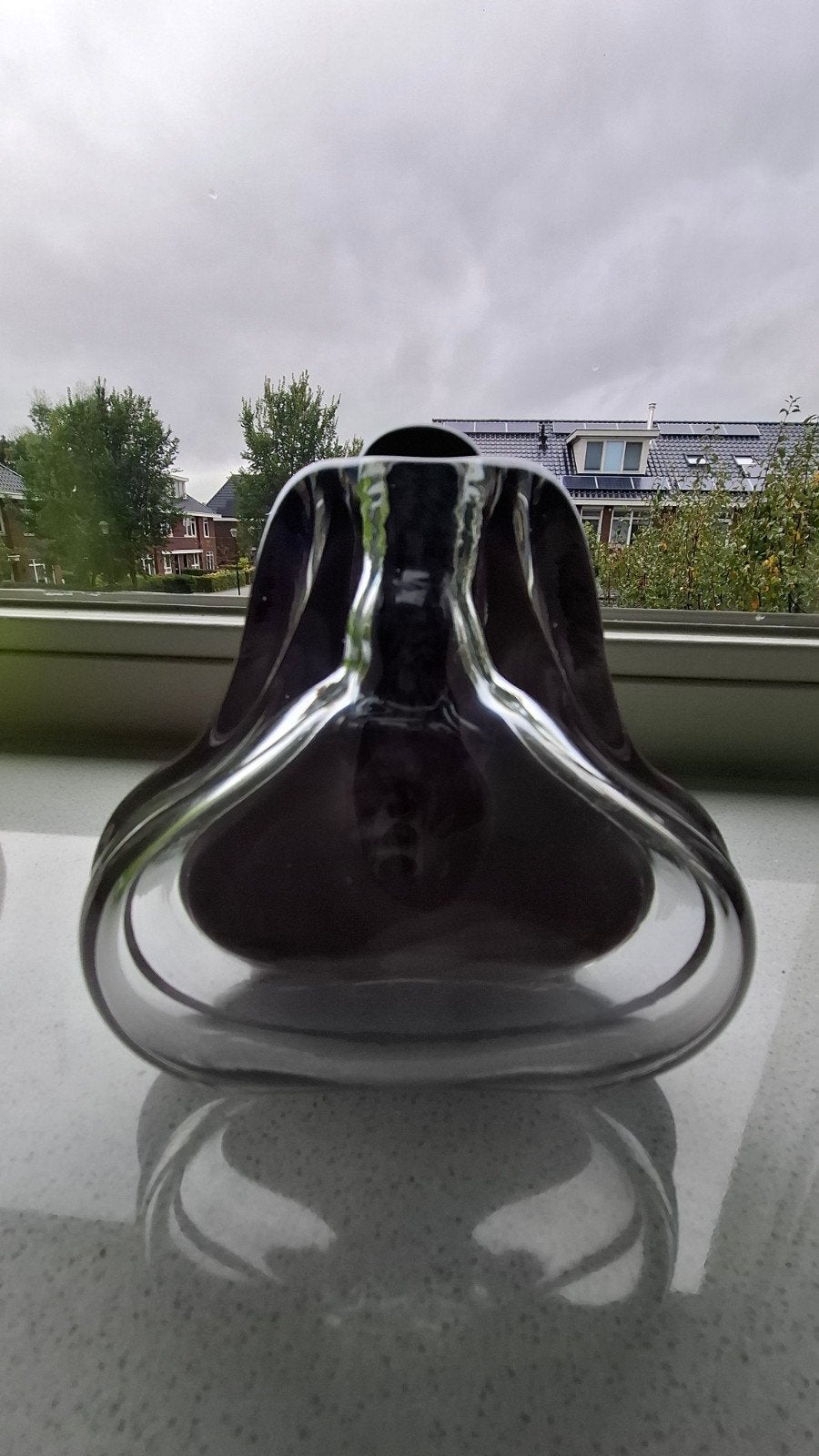 vintage Boho handgemaakte vaas Jizerské Sklo, Verzenden