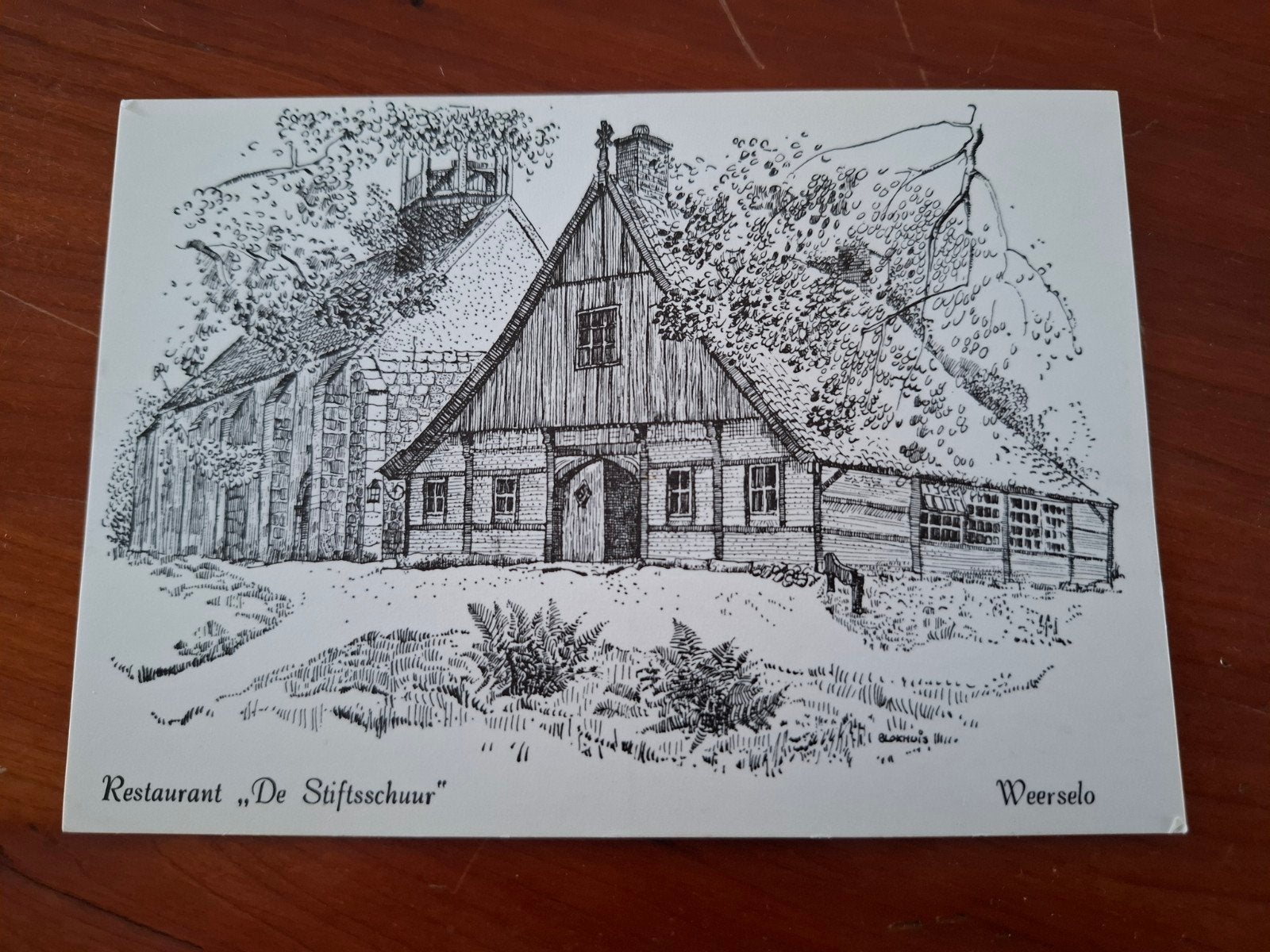 Ansichtkaart Restaurant "De Stiftsschuur" Weerselo, Ophalen of Verzenden, 1960 tot 1980, Ongelopen, Overijssel