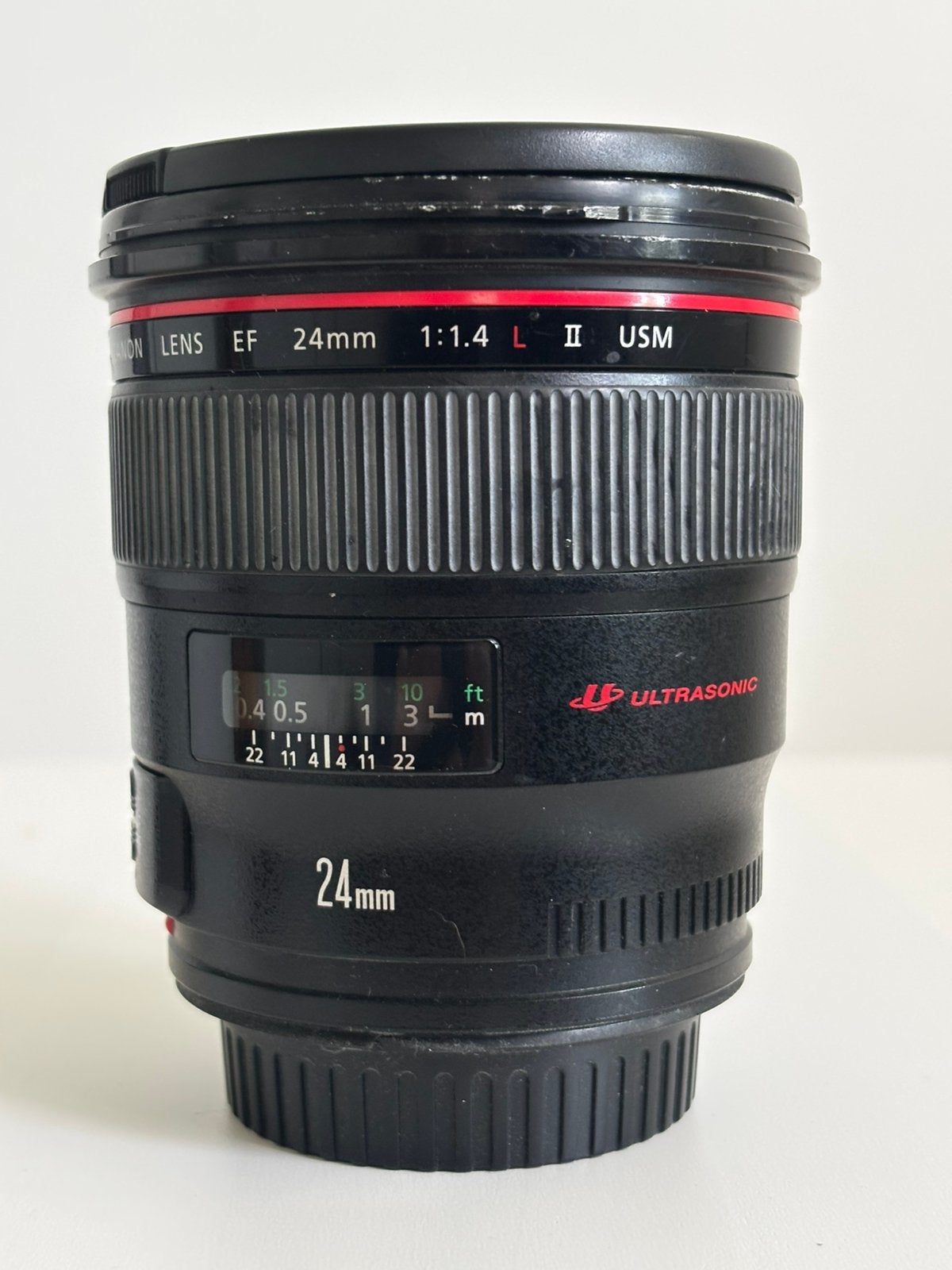Canon EF 24mm 1.4 L USM ii, Ophalen of Verzenden, Zo goed als nieuw, Groothoeklens