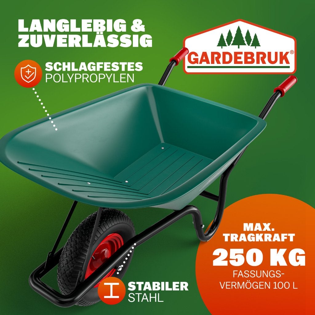 Kruiwagen bouwkruiwagen handkar tuinkar 100L GRATIS BEZORGD!, Overige merken, Verzenden, Nvt, Nvt