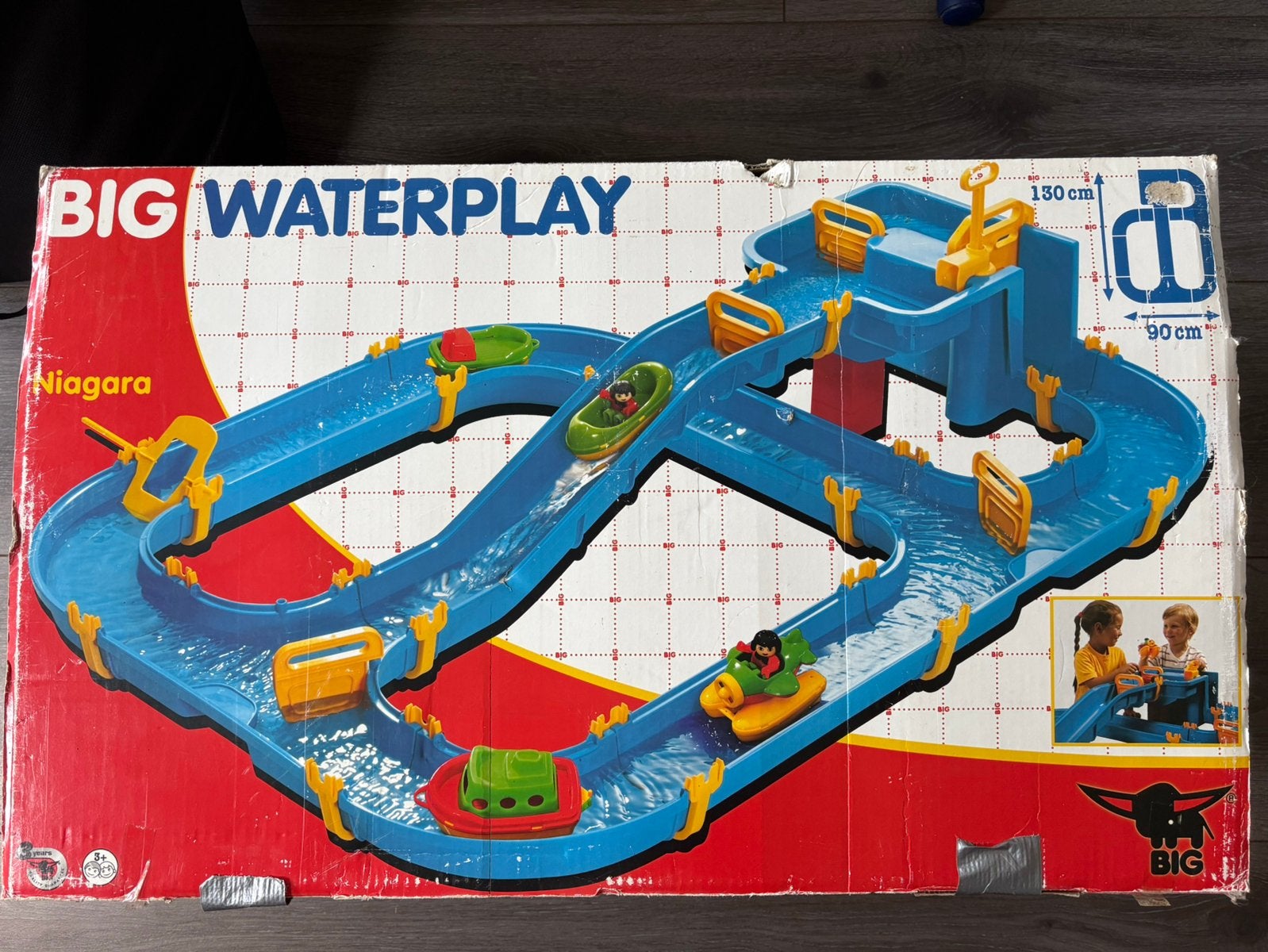 BIG waterplay. Waterbaan Niagara, Ophalen, Gebruikt