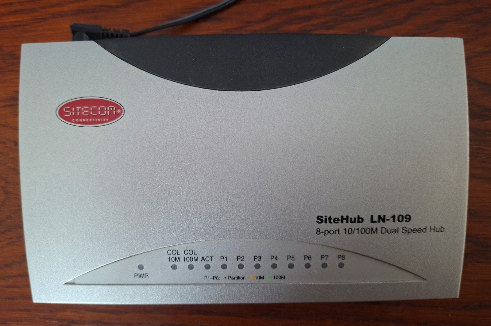 Sitecom Sitehub LN-100 8-poorts 10/100 Mb/s Dual Speed Hub, Computers en Software, Netwerk switches, Ophalen of Verzenden, Zo goed als nieuw
