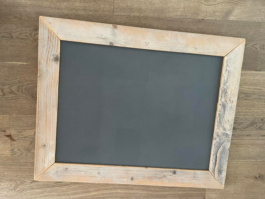 Magneetbord steigerhout met vilt, Ophalen, Zo goed als nieuw