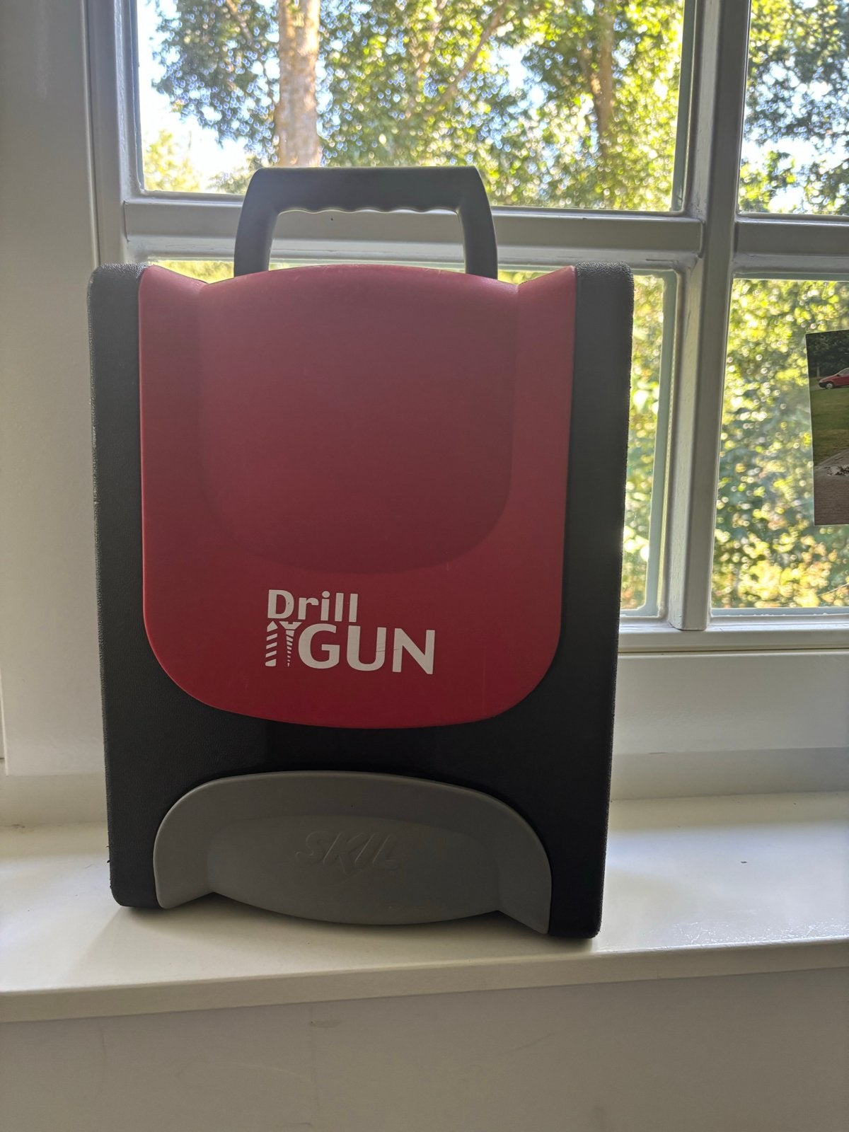 SKIL Drill Gun met accessoires en koffer, Doe-het-zelf en Verbouw, Gereedschap | Boormachines, Gebruikt, Variabele snelheid, Verzenden