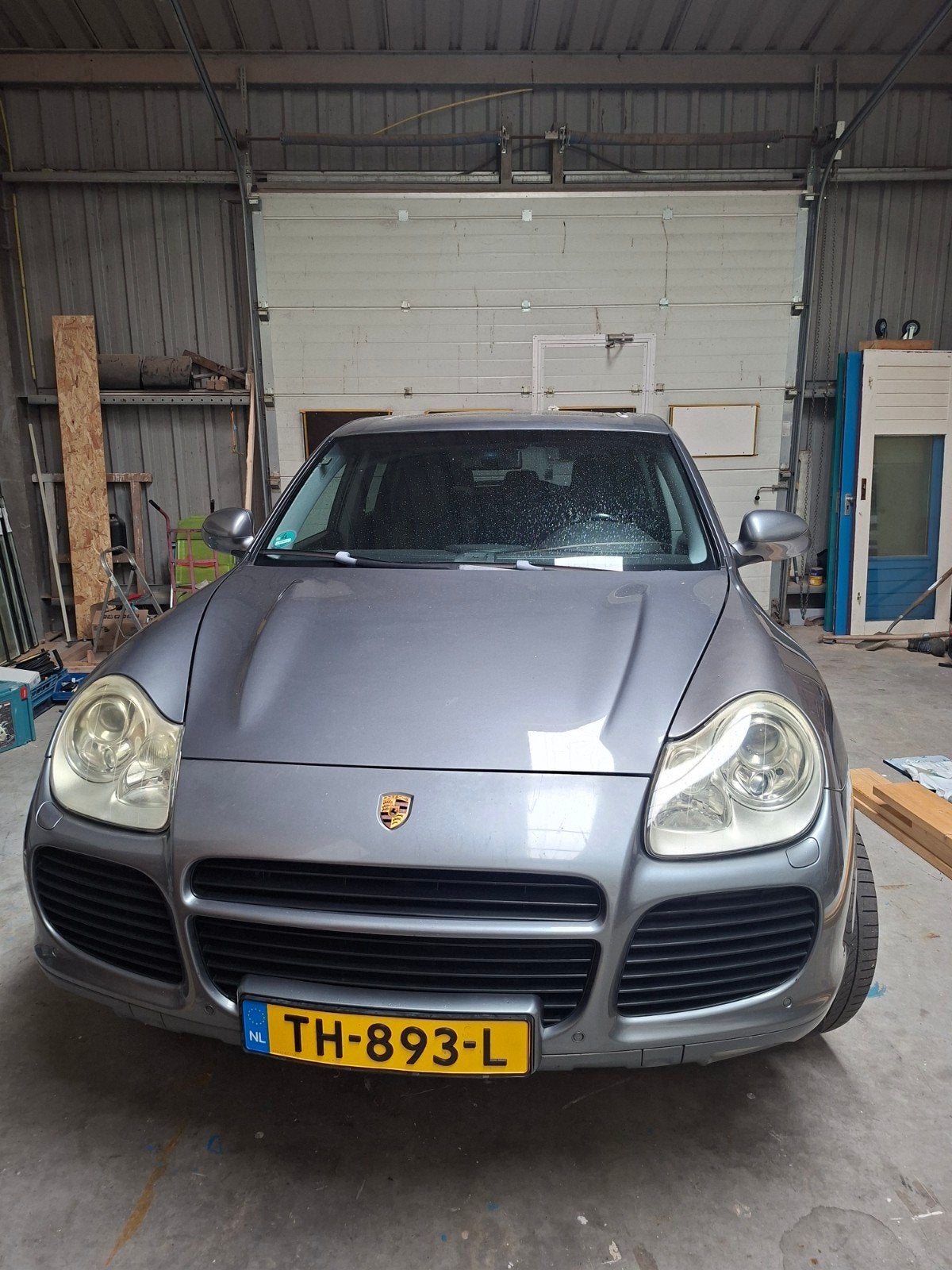 Porsche Cayenne 4.5 bi Turbo Tiptronic S 2002 Grijs, Auto's, Porsche, Automaat, Cayenne, Leder, Vierwielaandrijving