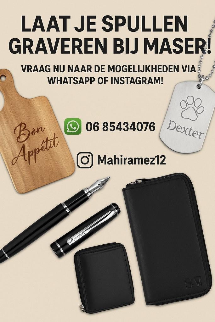 Graveren vanaf 1 euro!, Ophalen of Verzenden