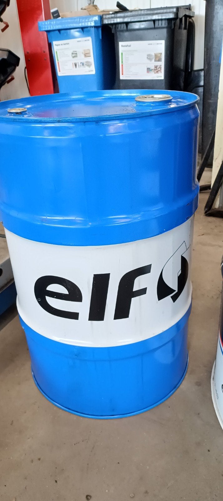 Olievat 60 liter Renault Elf, Tuin en Terras, Ophalen, Zo goed als nieuw, Vuurton