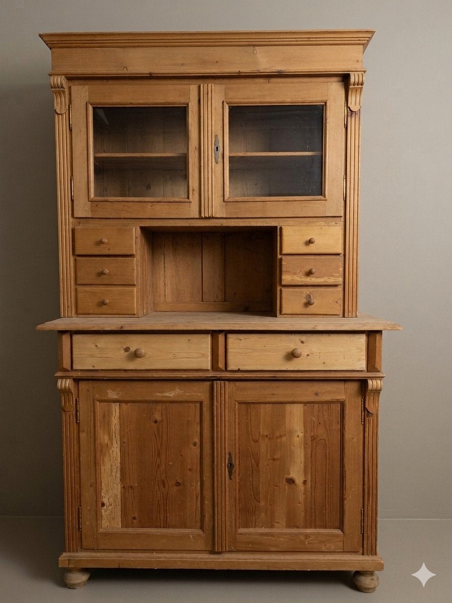 Buffet kast, Ophalen, Gebruikt, Teakhout, 150 tot 200 cm