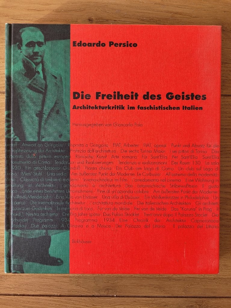 Die Freiheit des Geistes. Architekturkritik im faschistische, Ophalen of Verzenden, Zo goed als nieuw, Stijl of Stroming