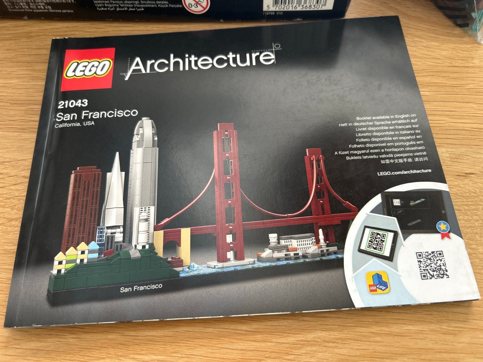 LEGO Architecture 21043 San Francisco, Ophalen of Verzenden, Zo goed als nieuw, Overige merken