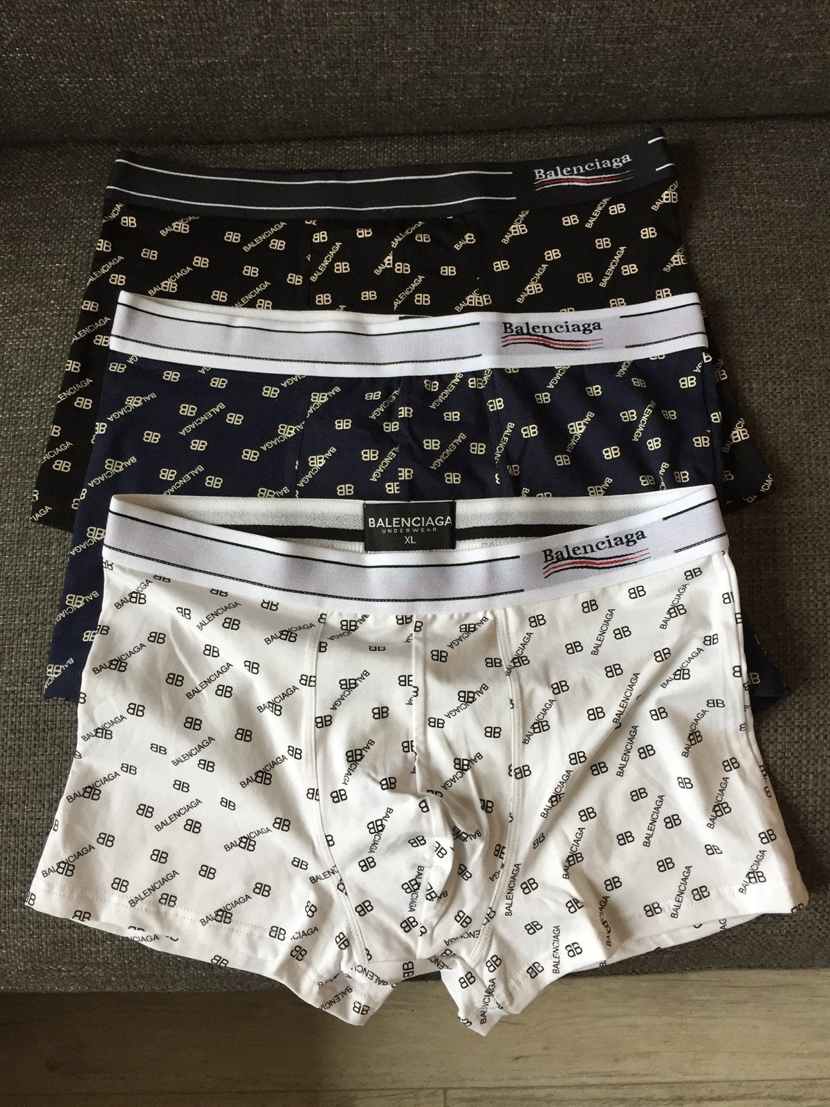 Setje met 3 keer Balenciaga boxers boxershorts onderbroeken, Ophalen of Verzenden, Zwart, Boxer