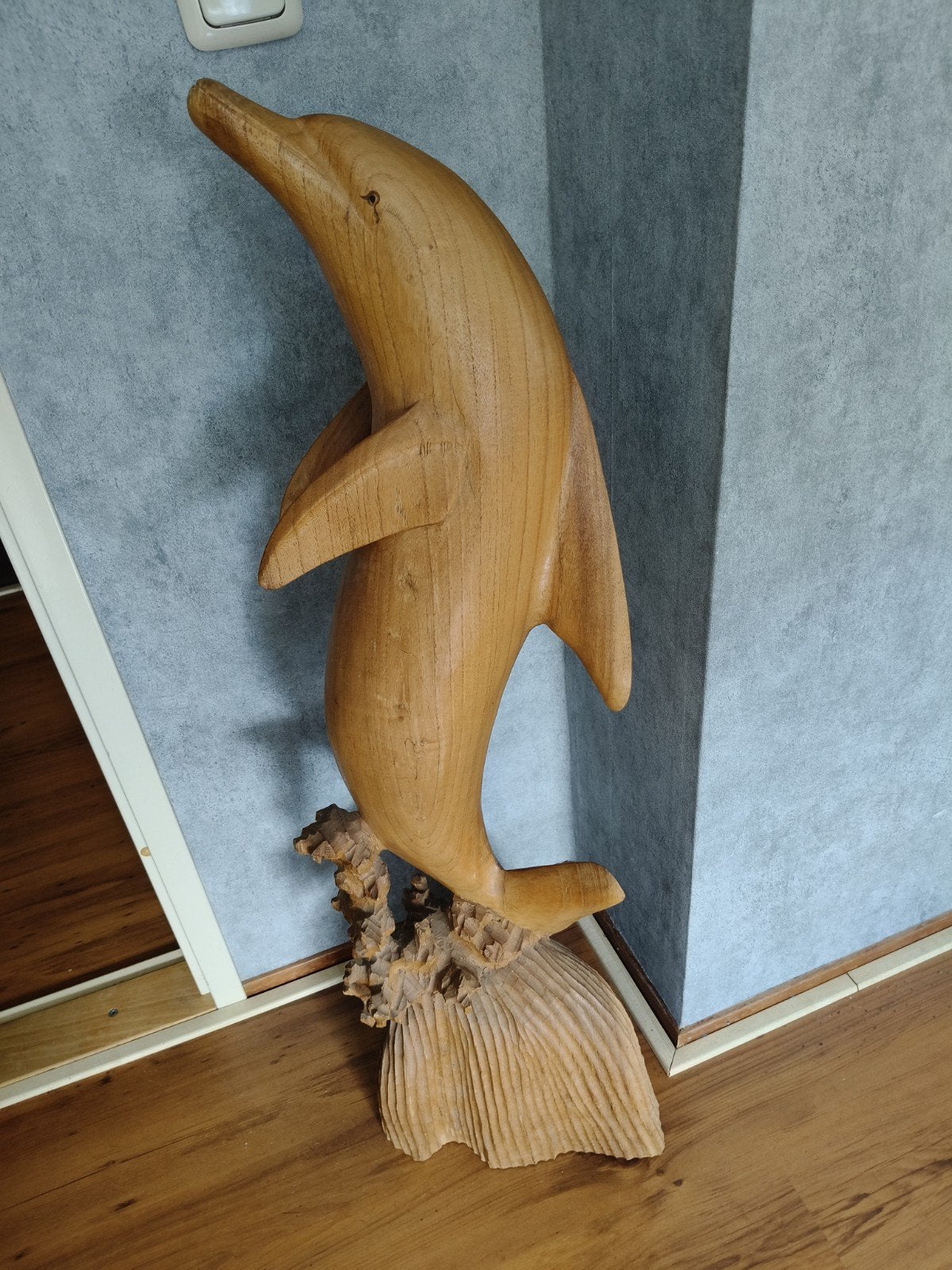 mooie houten dolfijn, Antiek en Kunst, Ophalen